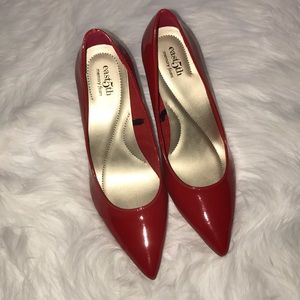 Red Patent Leather Heels.. Never Worn